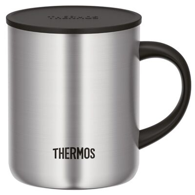 Insulated mug, LONGLIFE CUP 0.35 l - silver