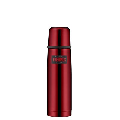 Vacuum flask, LIGHT & COMPACT BEVERAGE BOTTLE 0.50 l - red