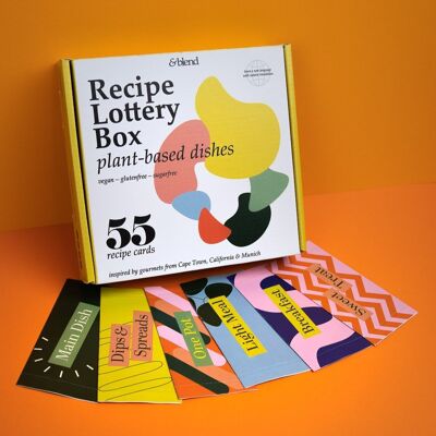 Cooking & Baking - Receta Losbox® con 55 lotes de recetas - platos a base de plantas | Caja de Recetas, Regalo de Cocina (Idioma: Inglés)