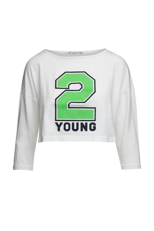 2-Young Crop Top Off-White