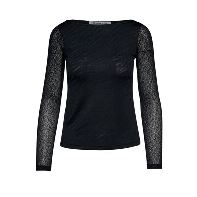 Lace Detail Long Sleeve Top