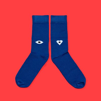 "Guiñu" Socks blue