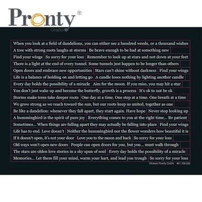 Pronty Crafts Set Sickers A5 Citations Sympathie