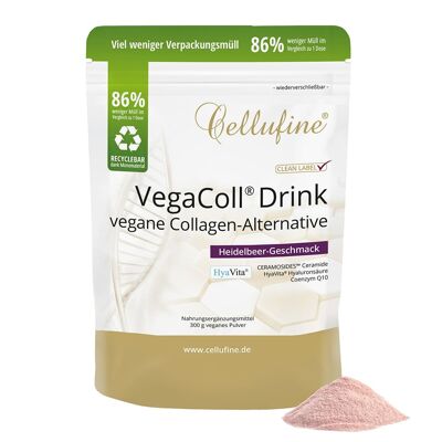 Cellufine® VegaColl® Drink - Heidelbeere -  300 g veganes Pulver
