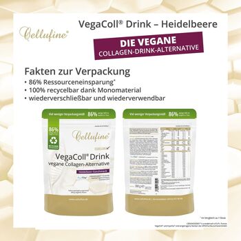 Boisson Cellufine® VegaColl® - Myrtille - 300 g de poudre végétalienne 6