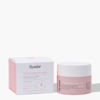 Syster - Energizing and nourishing night mask with Shea Butter - Vegan, Cruelty Free, - Made in Italy