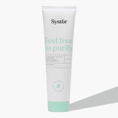 Syster - Nourishing Facial Cleansing Gel with Almond Oil - Facial cleanser for oily skin and sensitive skin - Facial cleansing milk - Vegan, Made in Italy, Paraben Free, Silicone Free - 150ml