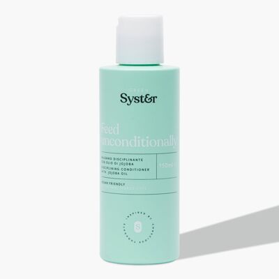 Syster - Moisturizing and Volumizing Hair Conditioner with Jojoba Oil, Natural Conditioner for curly hair, oily hair, frizzy or dry hair - Made in Italy, Vegan, Without Parabens and Silicones 150 ml