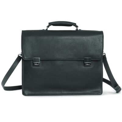 Country Notebook briefcase large - black