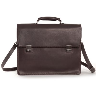 Country Notebook briefcase large - brown
