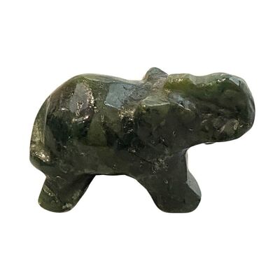 Edelstein Elefant, 2,5x1,5x1cm, Moosachat