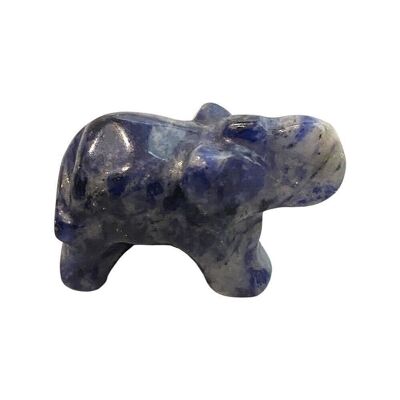 Gemma Elefante, 2.5x1.5x1cm, Sodalite