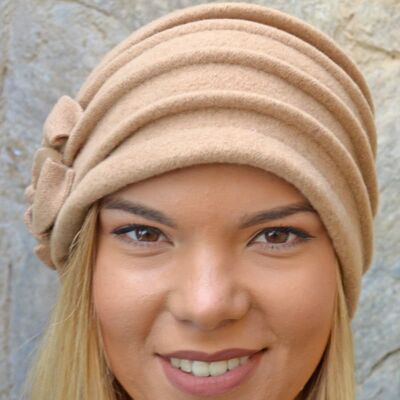 Women's Caps - Beige Giorgia Turban