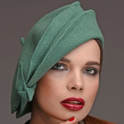 Cappelli da donna - Doppio berretto verde Helen