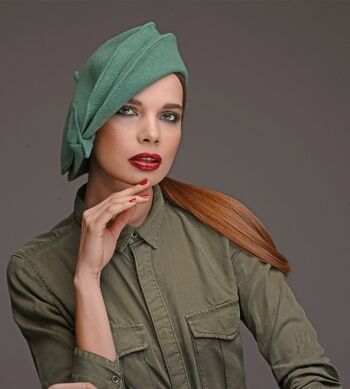 Chapeaux Femme - Helen Green Double Beret 4