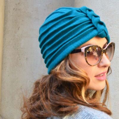 Women's Hats - Turquoise Dolores Turban