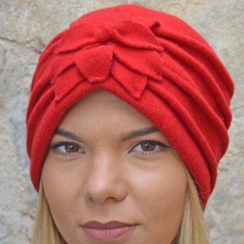 Gorros de Mujer - Turbante Giorgia rojo