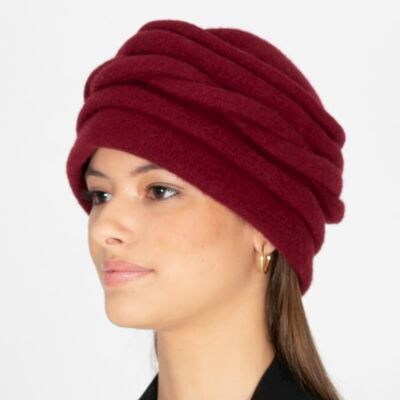 Chapeaux pour femmes - Chapeau en laine marron vintage fait à la main - Style Allesia