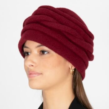 Chapeaux pour femmes - Chapeau en laine marron vintage fait à la main - Style Allesia 1