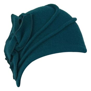 Chapeaux Femme - Bonnet Sarah Vintage Laine Turquoise 1