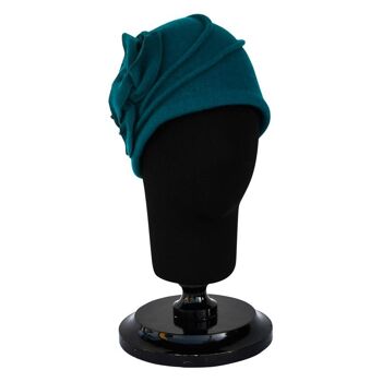 Chapeaux Femme - Bonnet Sarah Vintage Laine Turquoise 2