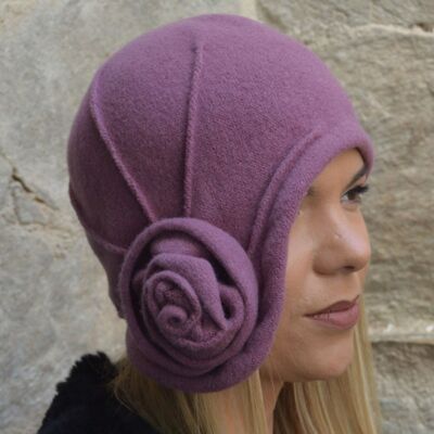 Women's Hats - Margo Mauve Wool Hat