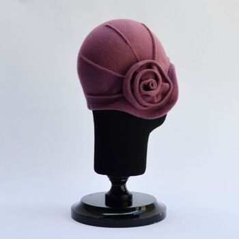 Chapeaux Femme - Bonnet Laine Margo Mauve 2