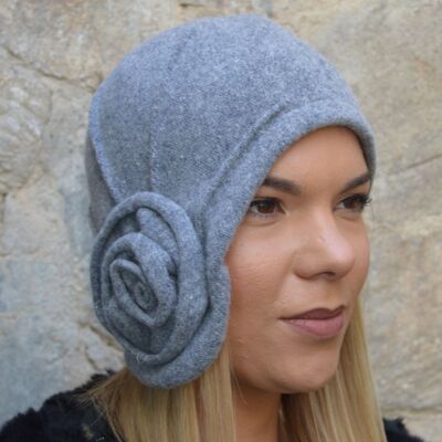 Gorros de Mujer - Gorro Lana Margo Gris Mezcla