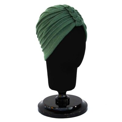Damenhüte - Grüner Dolores-Turban