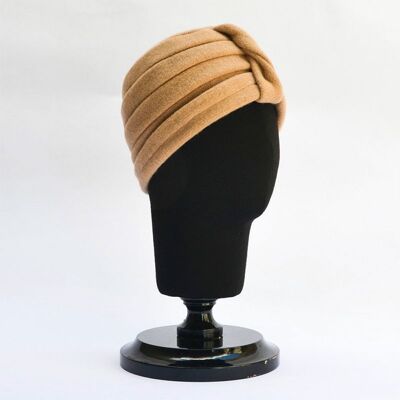 Women's Hats - Beige Audrey Turban