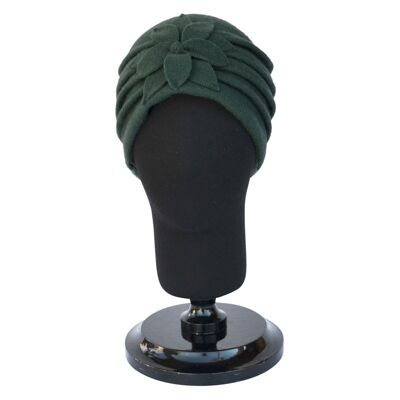 Women's Hats - Dark Green Giorgia Turban