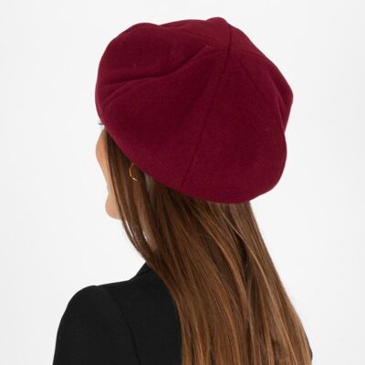 Chapeaux Femme - Béret Style Parisien Ceci Bordeaux