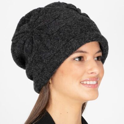 Women's Hats - Charcoal Gray Aiden Wool Hat