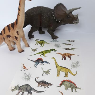 Planche de stickers dinosaures