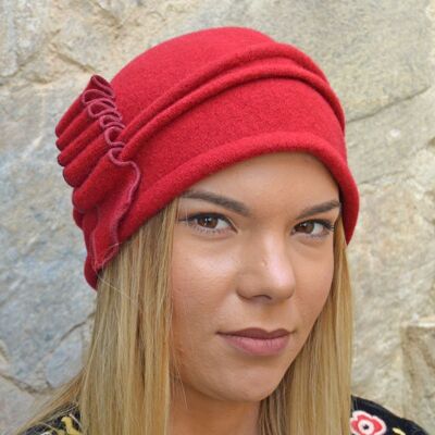 Women's Hats - Michaela Red Wool Hat