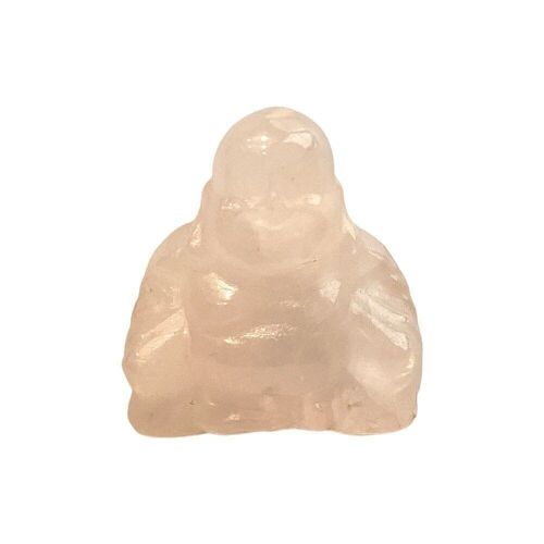 Gemstone Buddha, 2.5x2.5x1cm, Rose Quartz