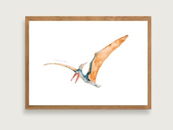 Affiche "Dinosaure" A4 | Impression d'art d'affiche de dinosaure de Dino || COEUR&PAPIER 3