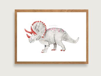 Affiche "Dinosaure" A4 | Impression d'art d'affiche de dinosaure de Dino || COEUR&PAPIER 4