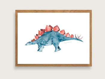 Affiche "Dinosaure" A4 | Impression d'art d'affiche de dinosaure de Dino || COEUR&PAPIER 5