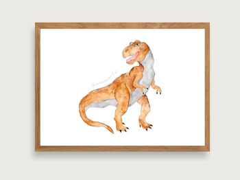 Affiche "Dinosaure" A4 | Impression d'art d'affiche de dinosaure de Dino || COEUR&PAPIER 6