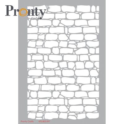 Pronty Crafts Pochoir Brickwall A5