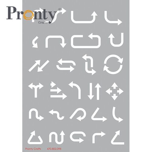 Pronty Crafts Stencil Arrows A5
