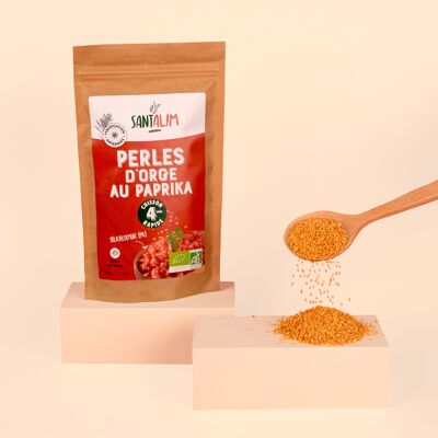Barley pearls with paprika