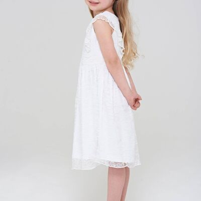 Annie Lace Dress with Frill Detail