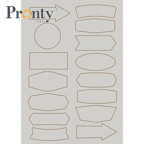 Pronty Crafts Chipboard Labels A5