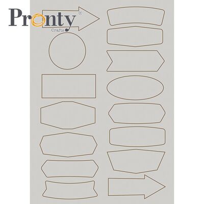 Pronty Crafts Spanplattenetiketten A5