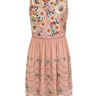 Bessy Embellished Skater Dress