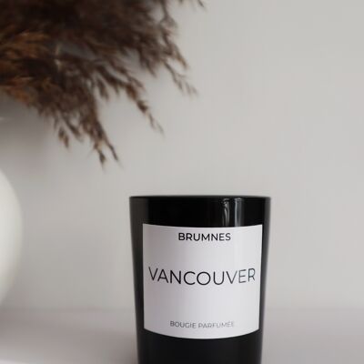 Vela perfumada de lujo Mini-Vancouver, 70gr, mecha de madera