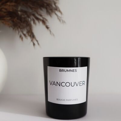 Vela perfumada de lujo Mini-Vancouver, 70gr, mecha de madera
