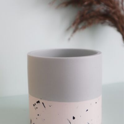 Blue Two-tone Terrazzo Pot